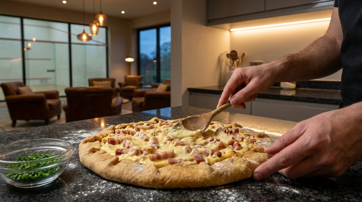 préparer authentique quiche