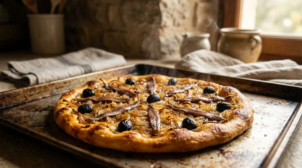 découvrez pissaladière dorée