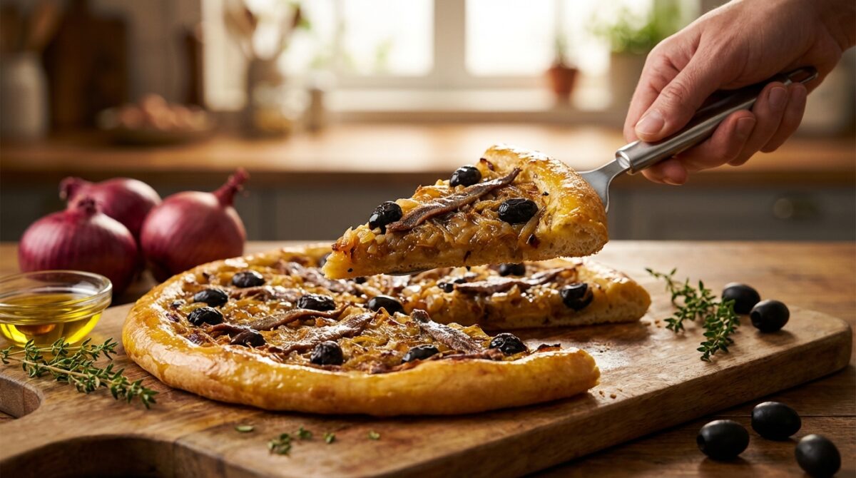 découvrez pissaladière dorée