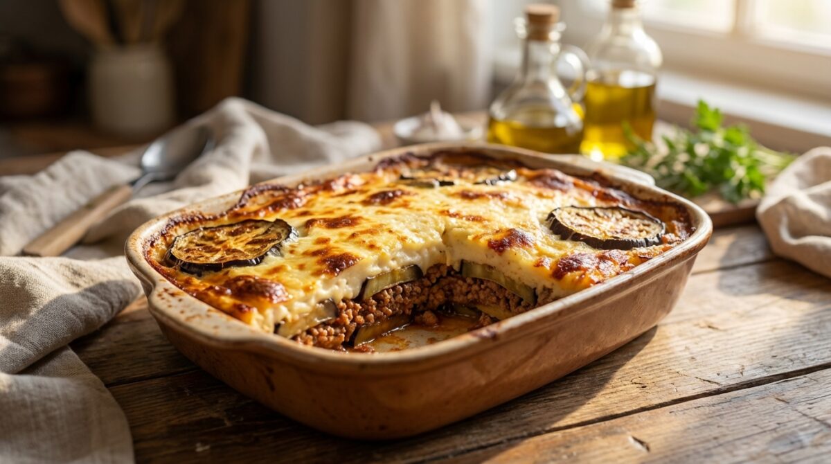 Moussaka grecque traditionnelle