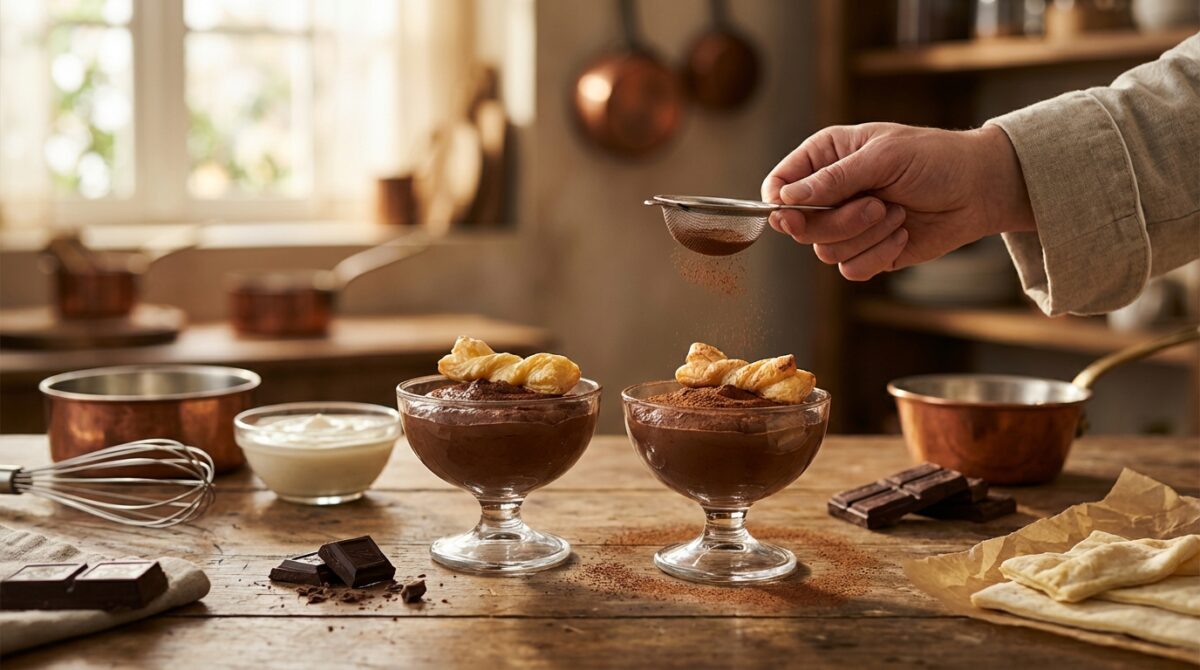 Duo de mousse au chocolat