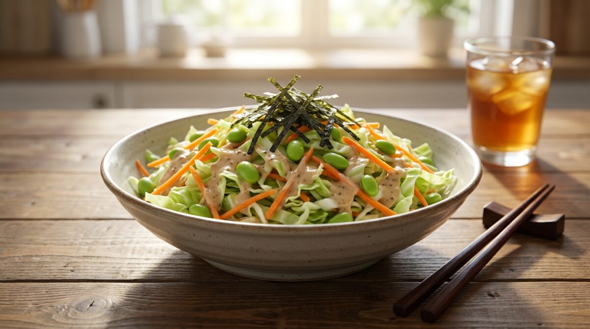 Délicieuse recette de salade fraîche au chou japonais délicieuse recette salade