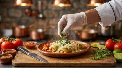 délicieuses enchiladas poulet