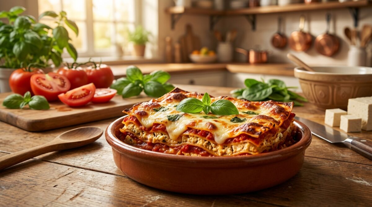 lasagnes végétariennes au tofu