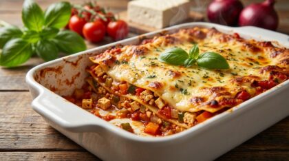 lasagnes végétariennes au tofu