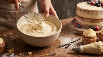 délicieux glaçage mascarpone