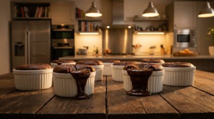 Ramequins au chocolat fondant