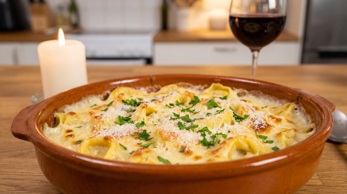 Gratin de tortelloni