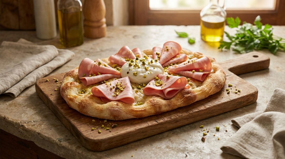 mortadelle burrata pistaches