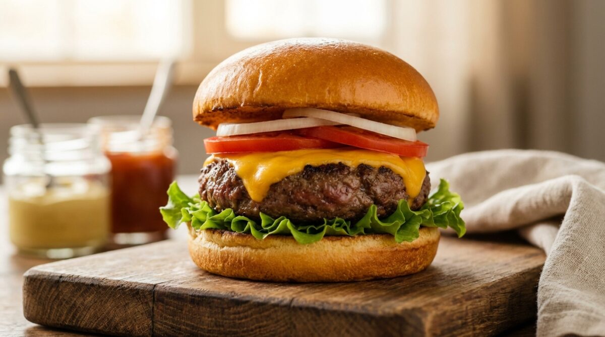 hamburger maison savoureux