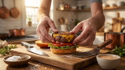 hamburger maison savoureux