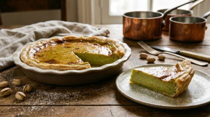 flan pâtissier pistache