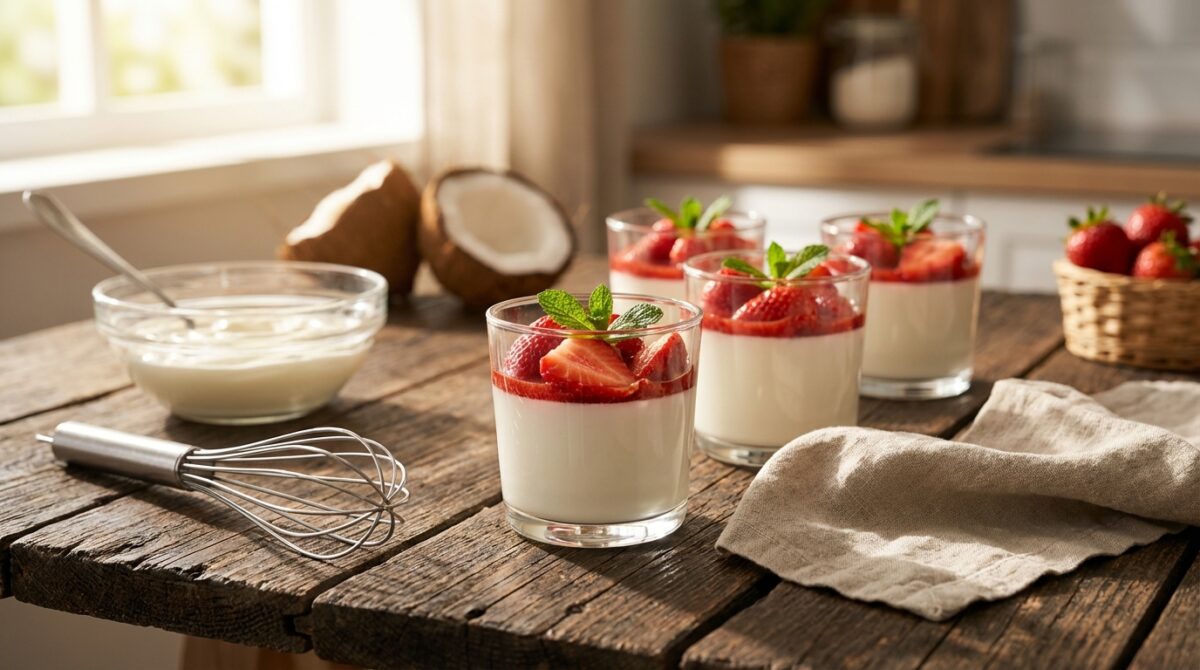 verrines de panna cotta