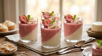 verrines de panna cotta