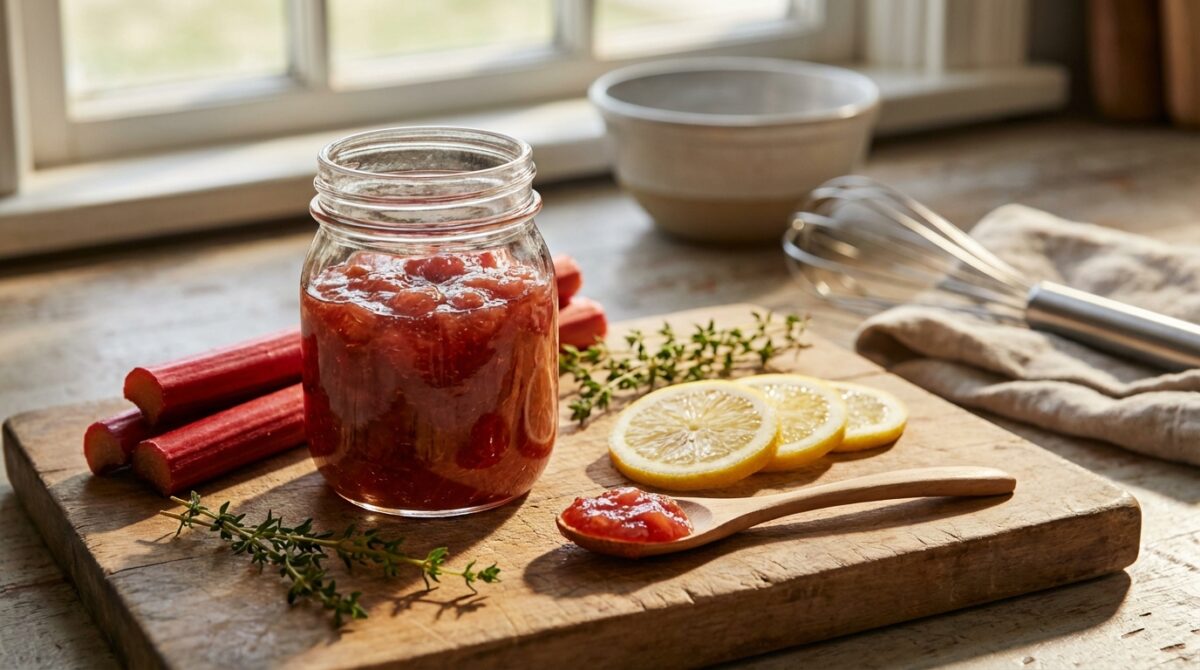 délicieuse confiture rhubarbe