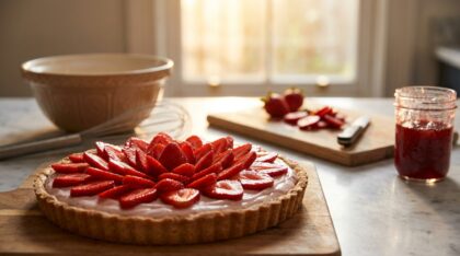 délicieuse tarte fraises